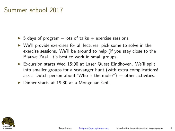 summer school 2017