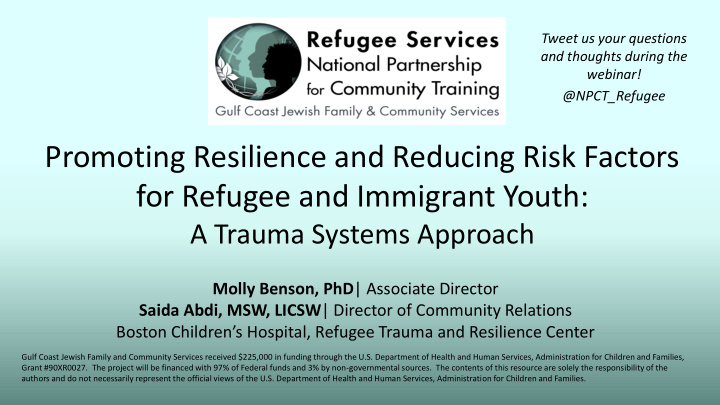 for refugee and immigrant youth