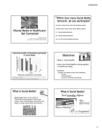 Social networking platforms Social media refers to the means of  interactions among people in which