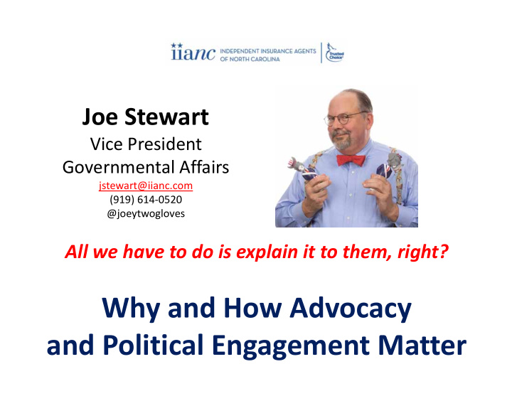 why and how advocacy and political engagement matter why