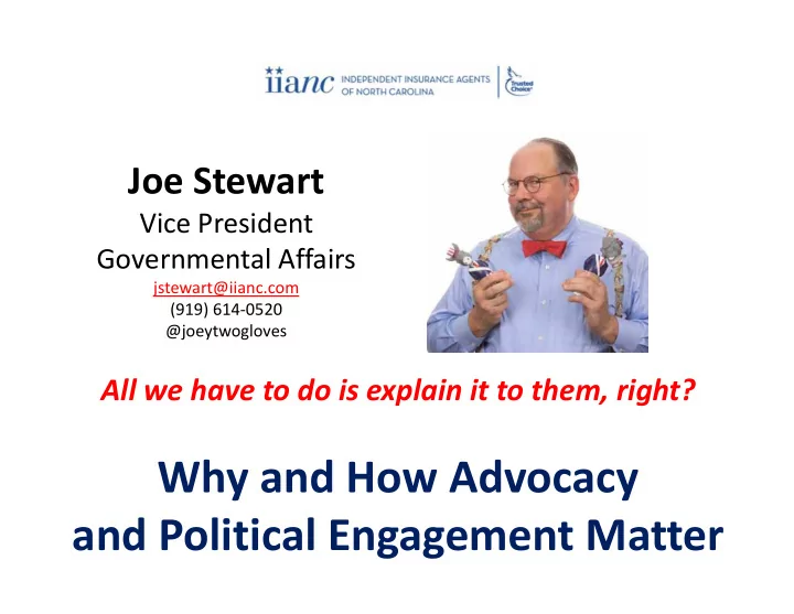 why and how advocacy and political engagement matter why