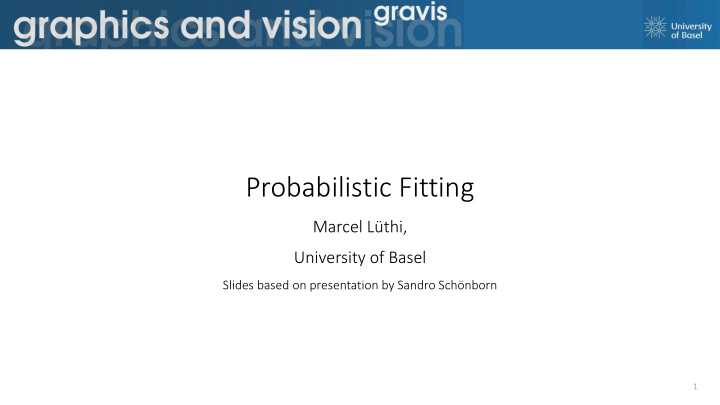 probabilistic fitting