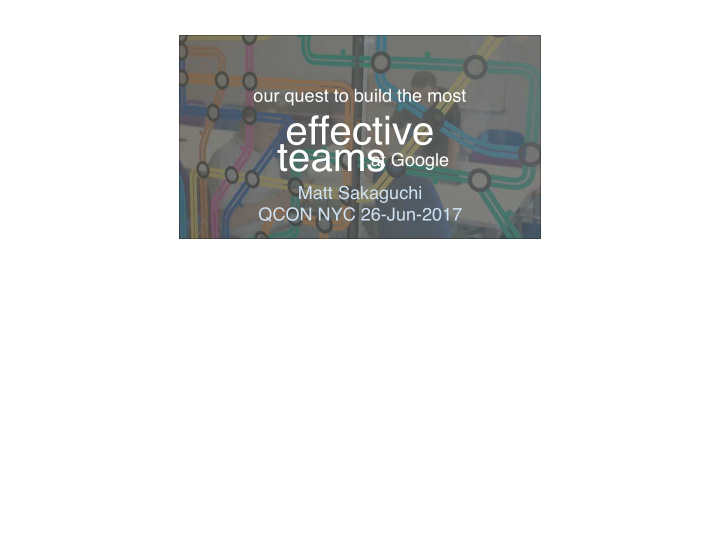 effective teams