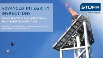 ADVANCED INTEGRITY  INSPECTIONS DRONE REMOTE VISUAL INSPECTION &amp;  REMOTE DIGITAL INSPECTIONS