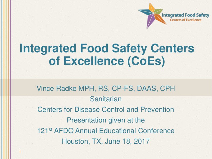 integrated food safety centers
