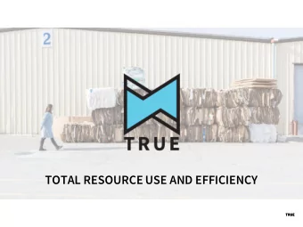 TOTAL RESOURCE USE AND EFFICIENCY  TRUE  TRUE  HOUSEKE  KEEPING  This webinar counts for 1 CE