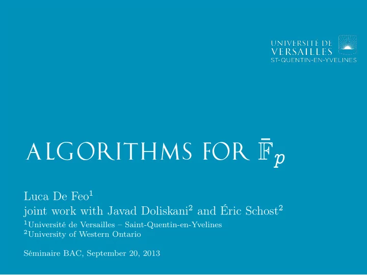 algorithms for