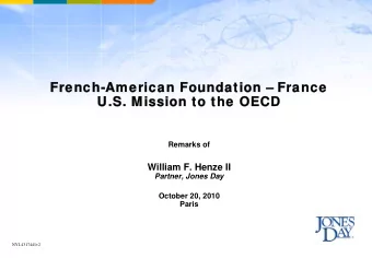 French-Am  French-American Foundation   erican Foundation  France  rance  U.S. Mission to the