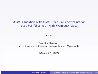 Asset Allocation with Gross Exposure Constraints for  Vast Portfolios with High Frequency Data  Ke