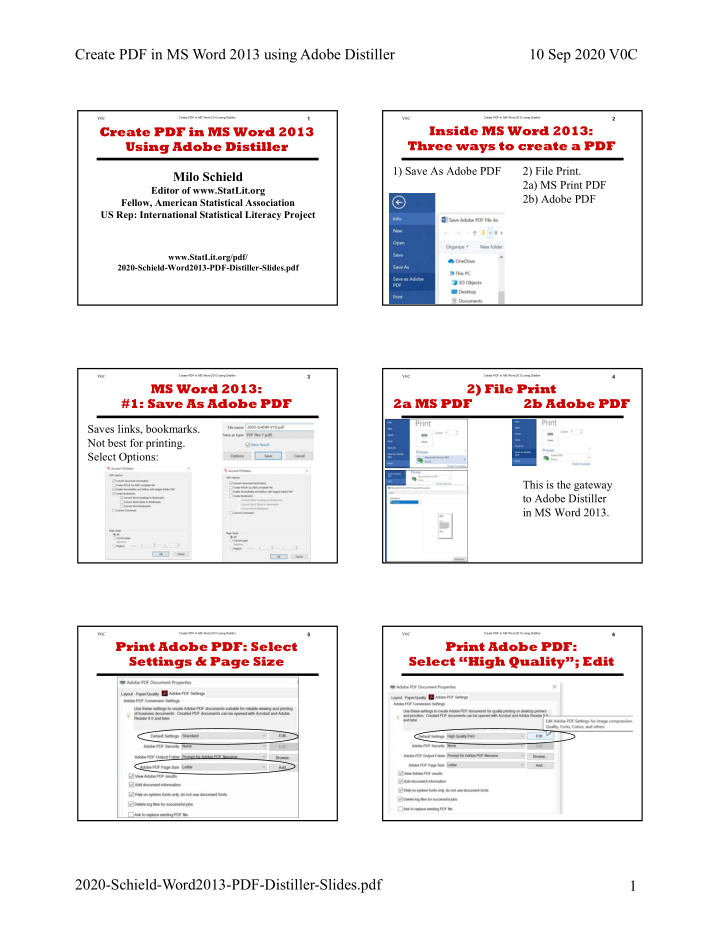 create pdf in ms word 2013 using adobe distiller 10 sep