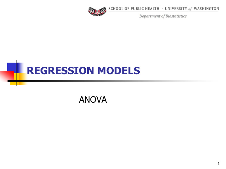 regression models