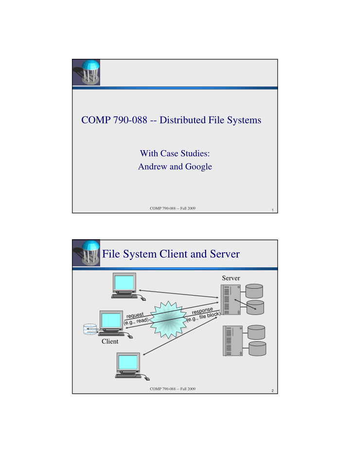 file system client and server