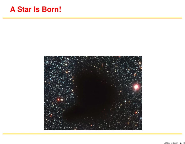 a star is born