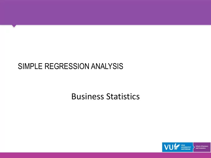 business statistics