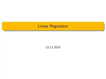 Linear Regression  23.11.2016  General information  Lecture website  stat.ethz.ch/~muellepa