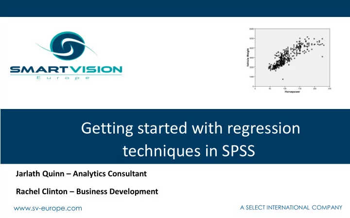 getting started with regression