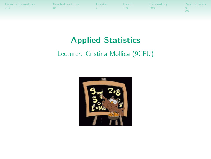 applied statistics