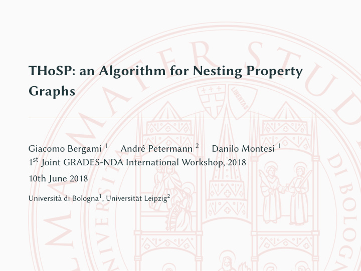 thosp an algorithm for nesting property graphs