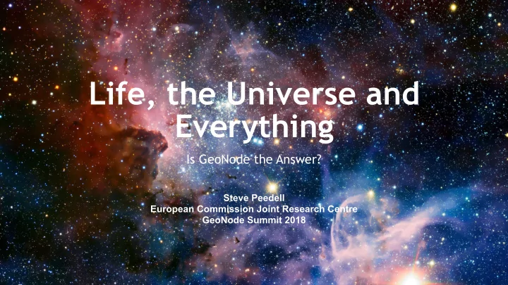 life the universe and everything