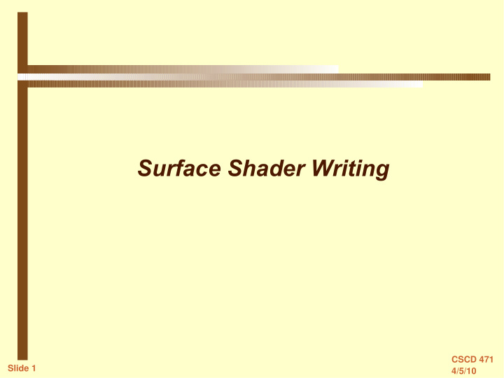 surface shader writing