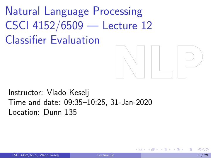 natural language processing csci 4152 6509 lecture 12