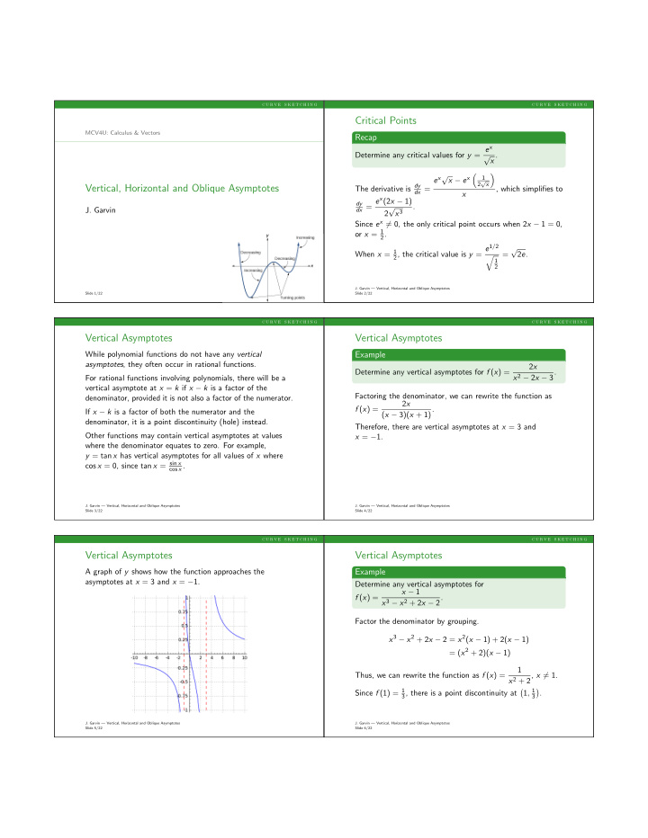 critical points