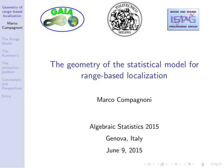 the geometry of the statistical model for