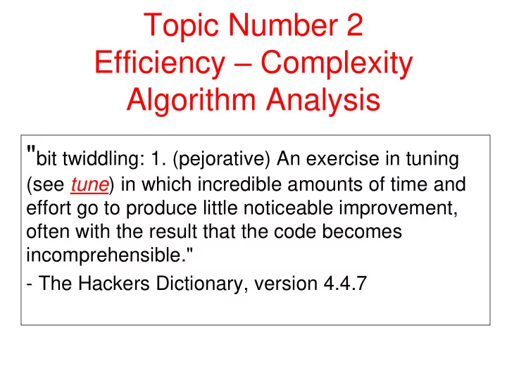 topic number 2