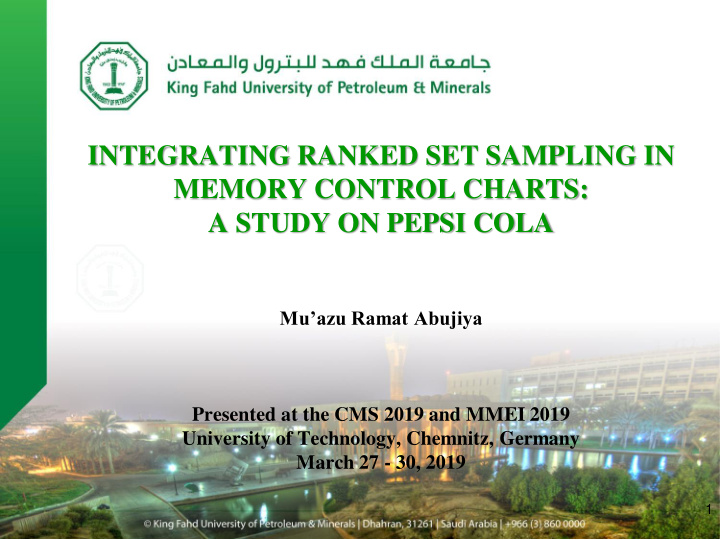 integrating ranked set sampling in