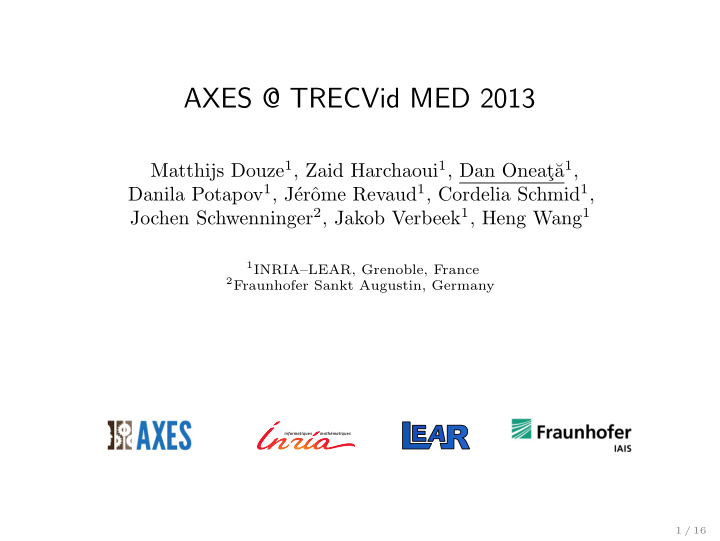 axes trecvid med 2013