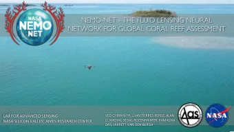 NETWORK FOR GLOBAL CORAL REEF ASSESSMENT  LAB FOR ADVANCED SENSING  VED CHIRAYATH, JUAN
