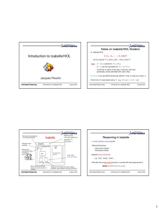 IntroductiontoIsabelle/HOL [| A 1 ; A 2 ;  canbereadasif A 1 and A