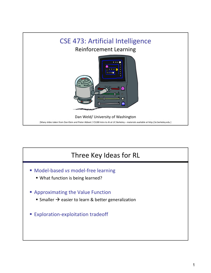 cse 473 artificial intelligence