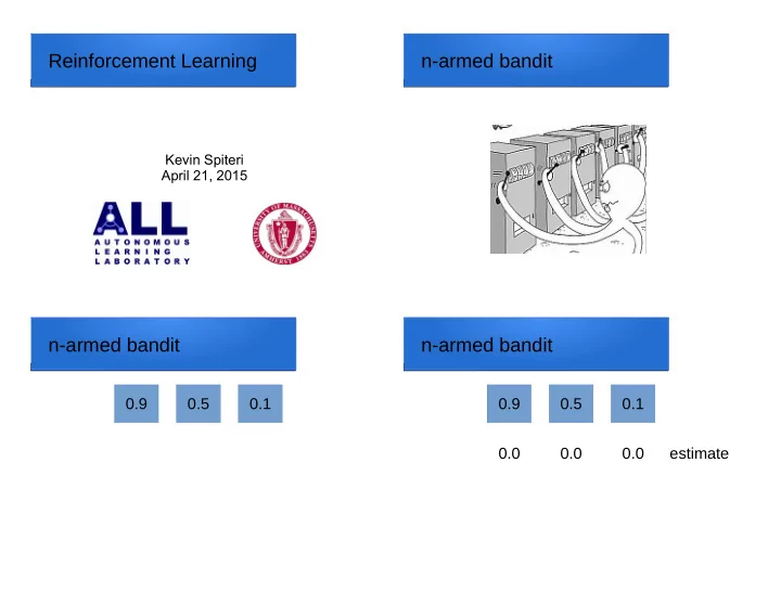 reinforcement learning n armed bandit