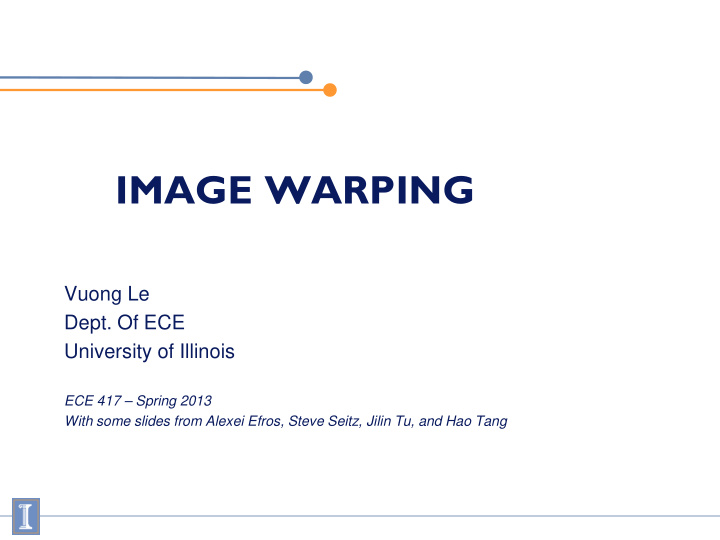 image warping