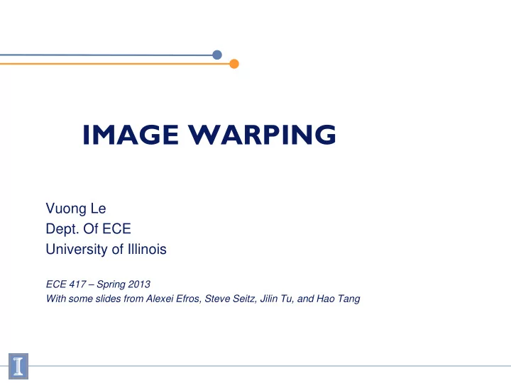 image warping