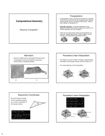 1 n log n ) An O( n n 3 O( n log n 3 )  An  An O(  )-  -Time Triangulation Algorithm  Time