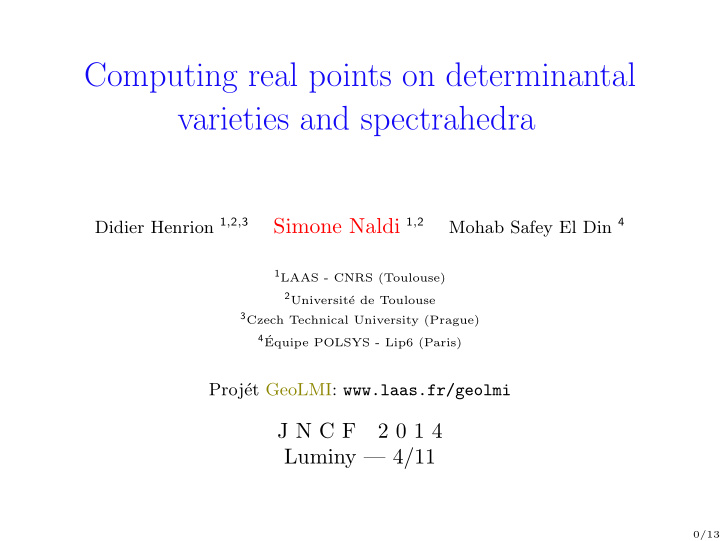 computing real points on determinantal varieties and