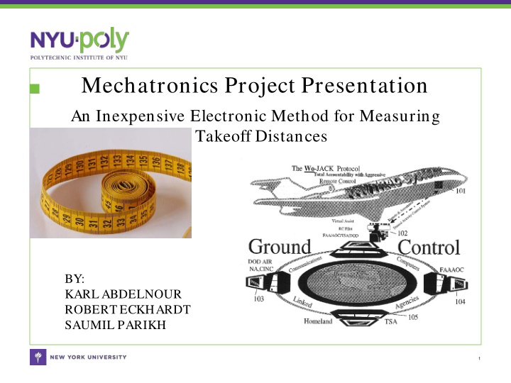 mechatronics project presentation