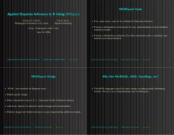 Applied Bayesian Inference in R Using MCMCpack  Andrew D. Martin  Kevin Quinn  Free,
