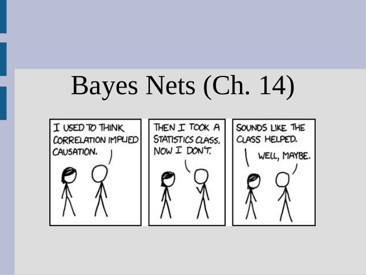 bayes nets ch 14 announcements