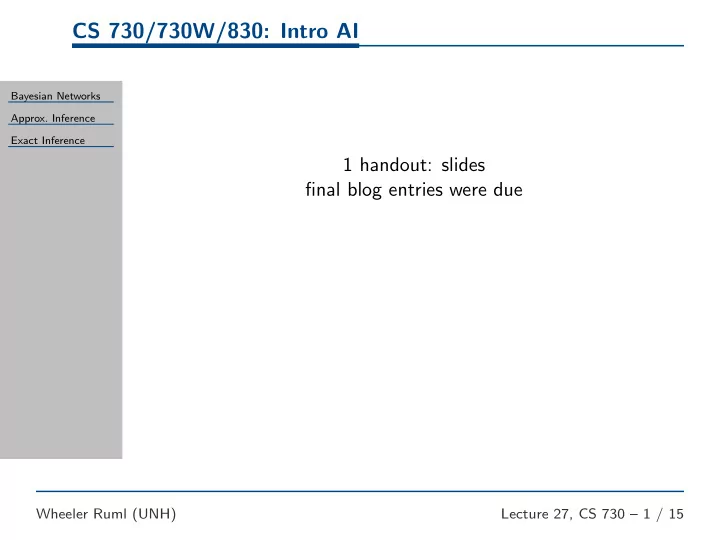 cs 730 730w 830 intro ai