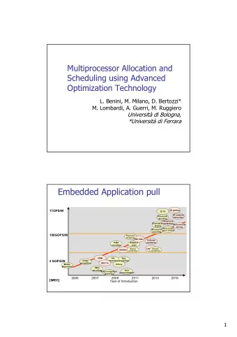 Embedded Application pull  1TOPS/W  3D gaming  3D TV  3D ambient  Structured  interaction  decoding