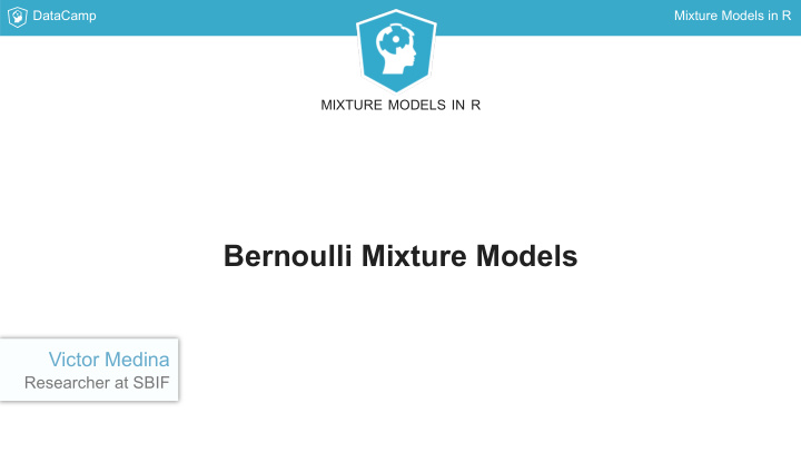 bernoulli mixture models