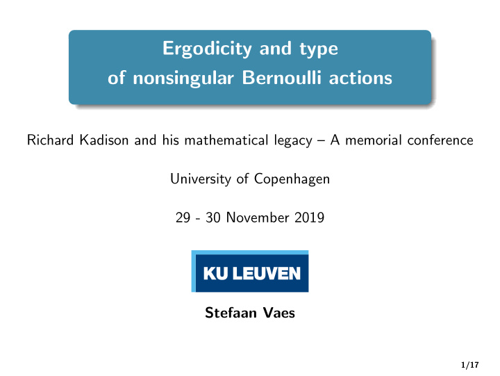 ergodicity and type of nonsingular bernoulli actions
