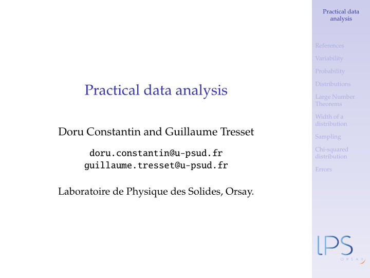 practical data analysis