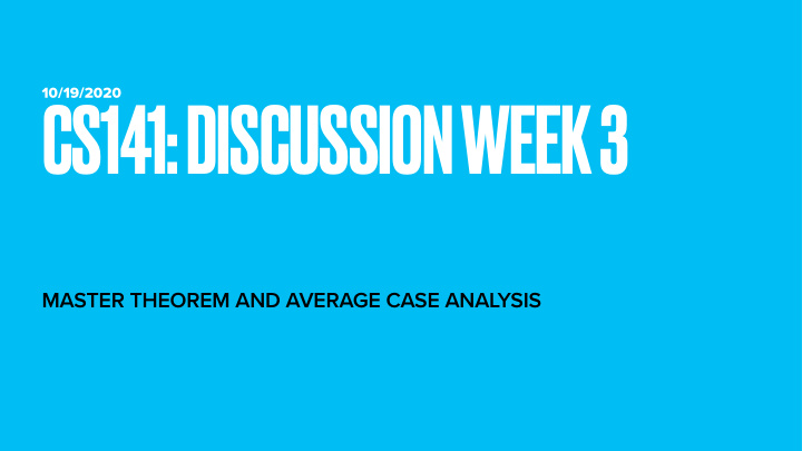cs141 discussion week 3