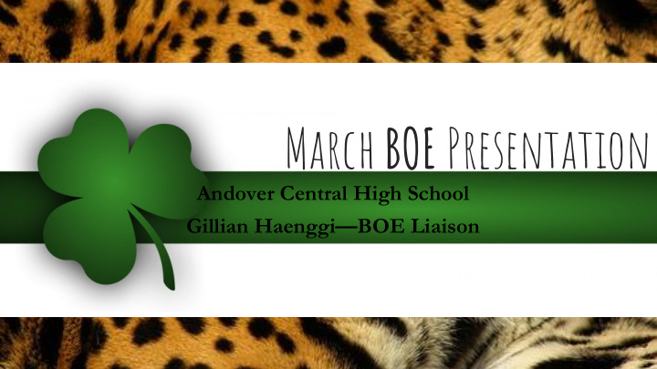 march boe presentation