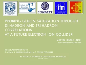 PROBING GLUON SATURATION THROUGH  DI-HADRON AND TRI-HADRON  CORRELATIONS  AT A FUTURE ELECTRON ION
