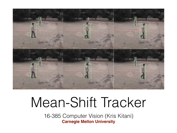 mean shift tracker